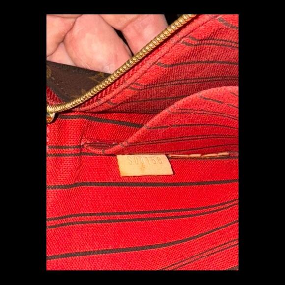 LOUIS VUITTON  Monogram Neverfull MM GM Pochette Pivoine - Picture 5 of 6